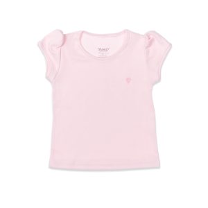 Blusa infantil manga curta coraçãozinho