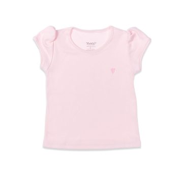 Blusa infantil manga curta coraçãozinho