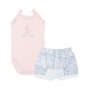 Conjunto para bebê body alcinha e short little baby