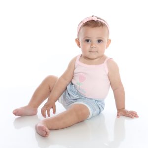 Conjunto para bebê body alcinha e short little baby